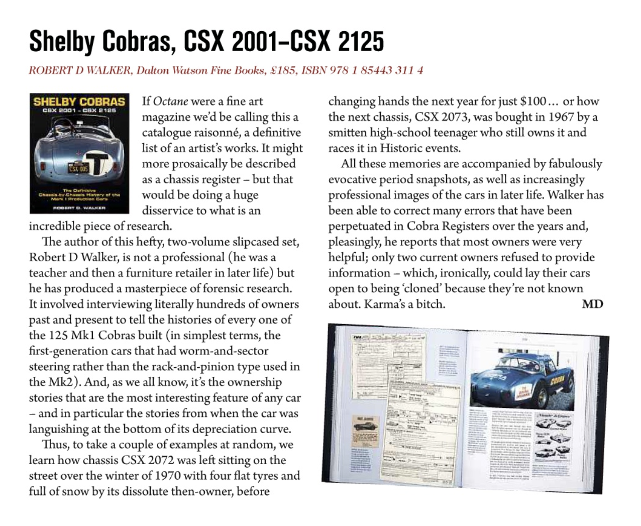 Shelby Cobras: CSX 2001-CSX 2125
